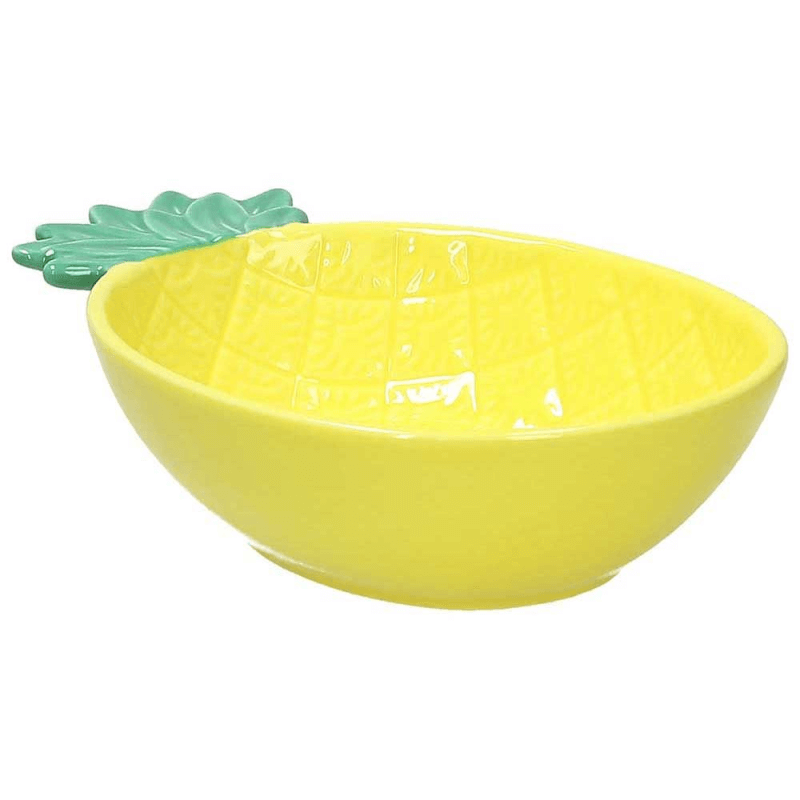 Cuenco Piña Pequeño 17 Cm X 12 Cm X 4,5 Cm Gres Pachy Amarillo