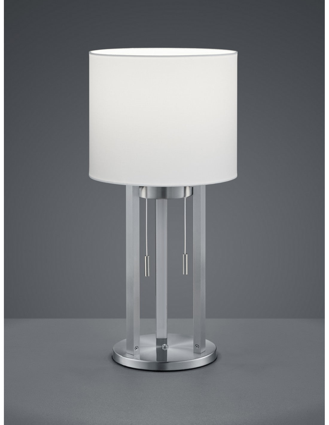 Tandori Sobremesa Níquel Pantalla Blanca Ø25 cm Trio Lighting