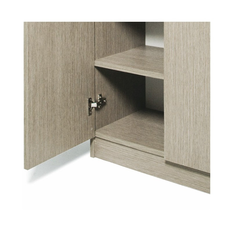 Zapatero multiusos Olmo en madera melamina 2 puertas h182x71x38