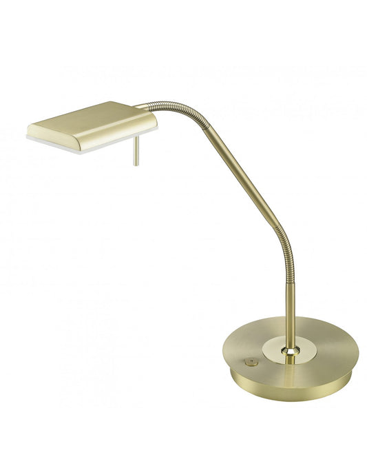 Lámpara de escritorio LED Bergamo Brass Trio Lighting 12w regulable