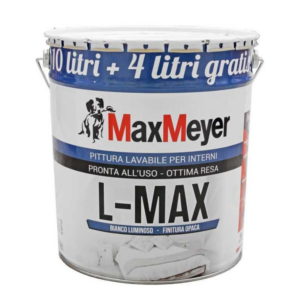 Pintura al agua lavable Max Meyer blanca L MAX 14 litros