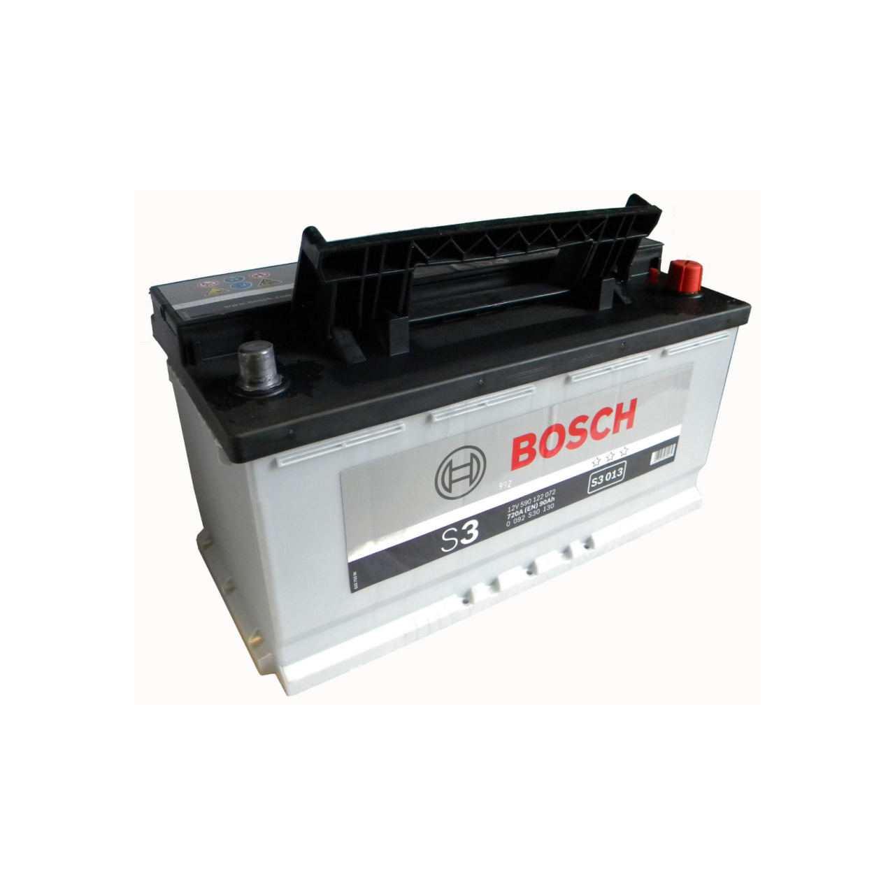 Batería Coche Bosch S3013 90AH Derecha