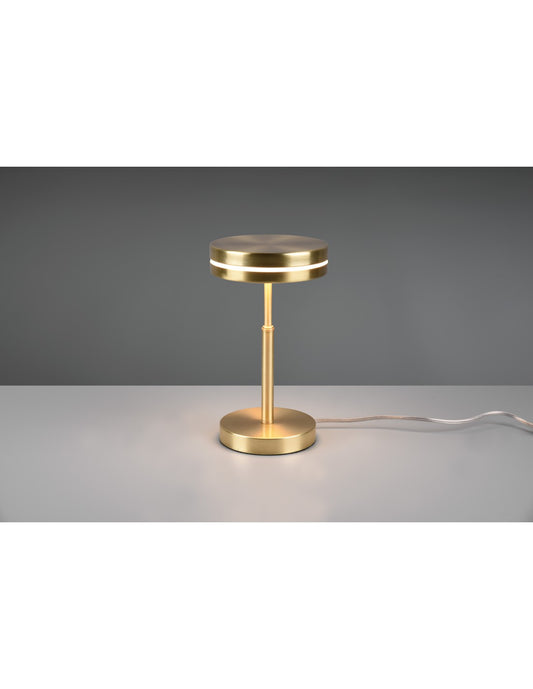 Lámpara de mesa LED moderna para discoteca Franklin Brass Trio Lighting