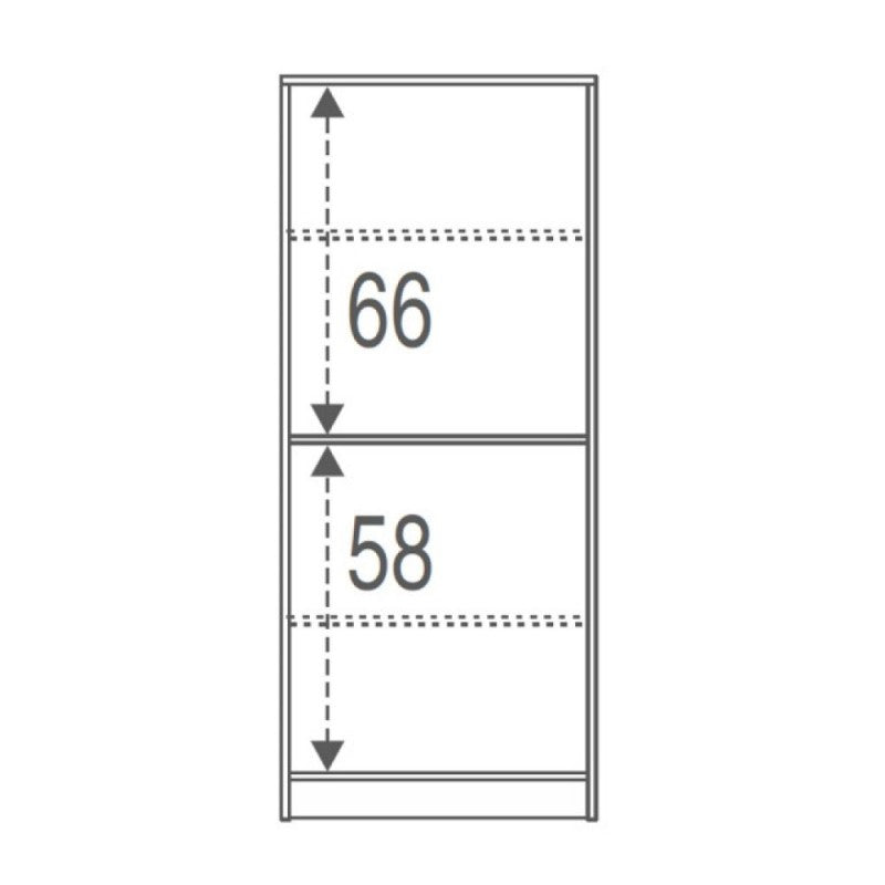 Armario multiusos dos puertas blanco 62x34x h147 cm