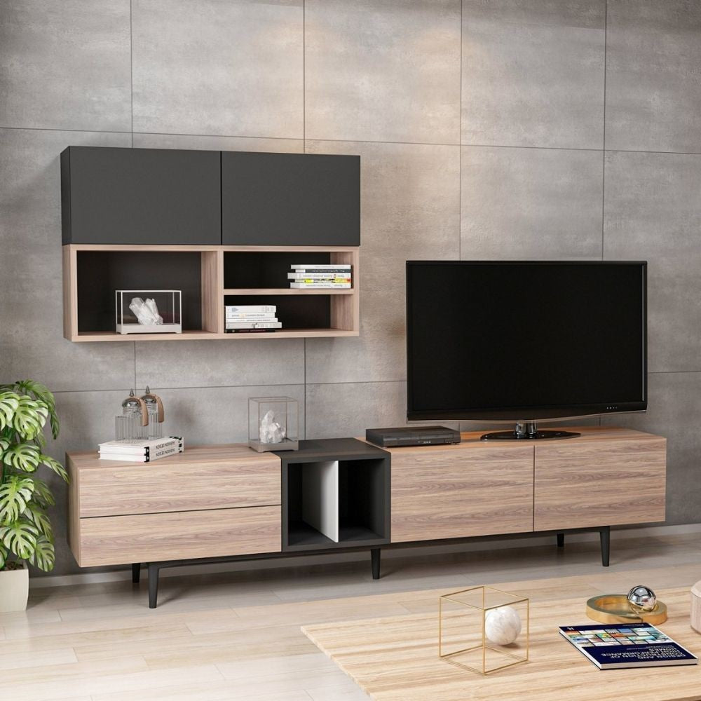 Mueble alto Diany 195 roble antracita