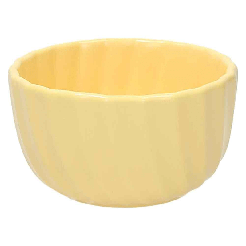 Cuenco relieve pequeño 11 cm Gres Aruba Amarillo