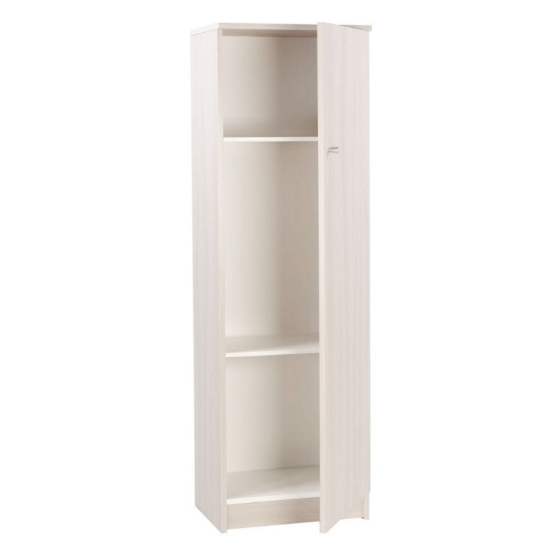 Armario multiusos blanco de una puerta 46x34x h147 cm