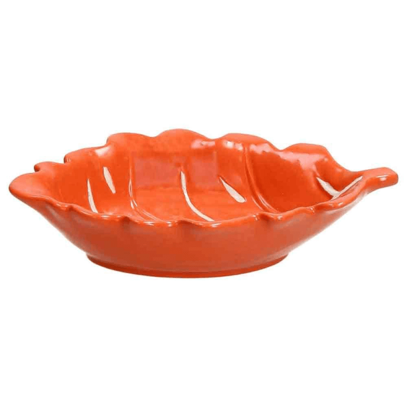 Cuenco porcelana hoja naranja 100 cc