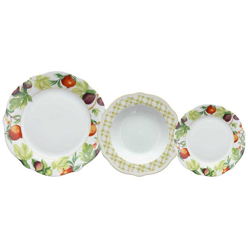 Vajilla 18 Piezas Florencia Porcelana Multicolor