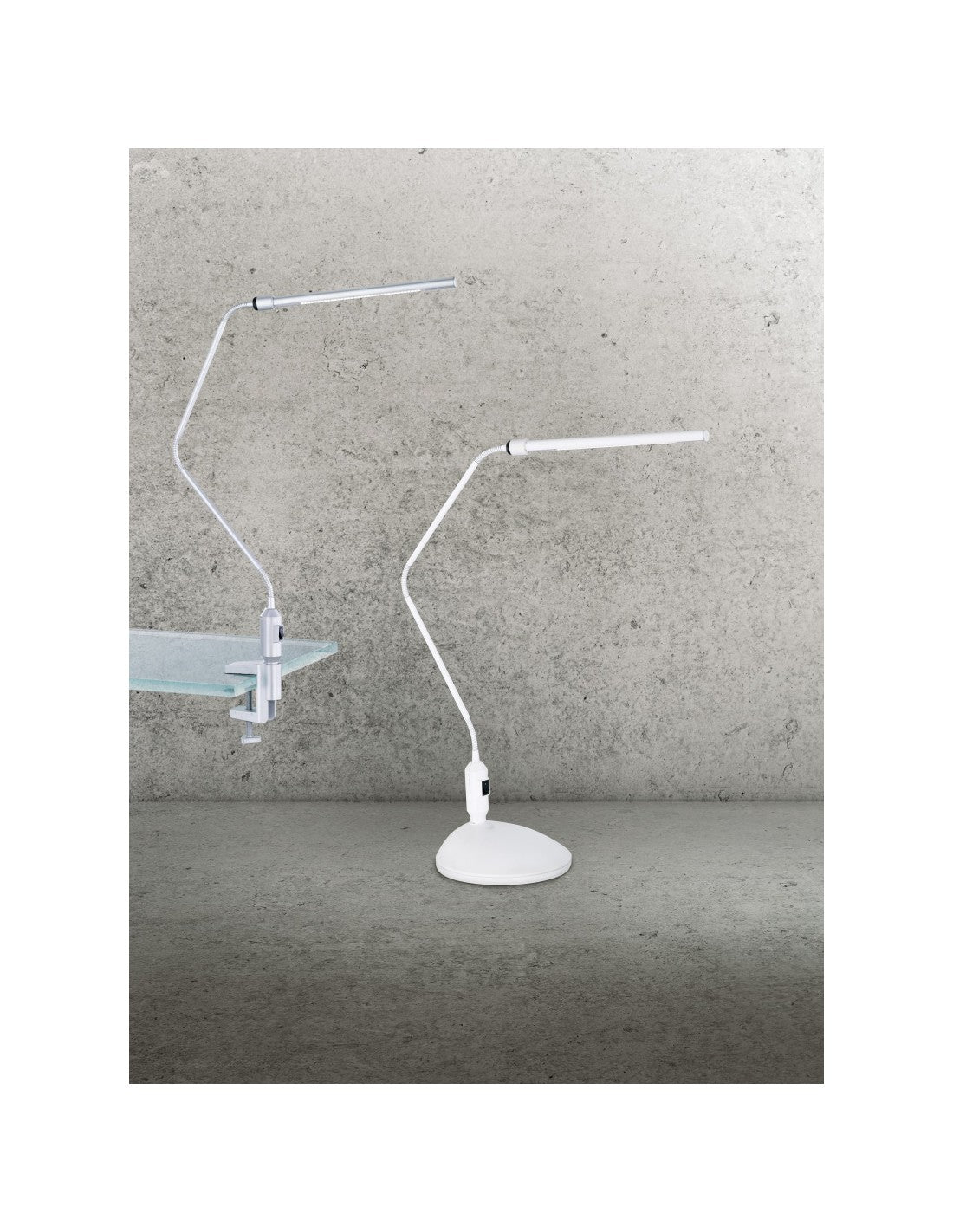 Lámpara de Escritorio Vario Aluminio Base LED+Abrazadera H64 cm Trio Lighting