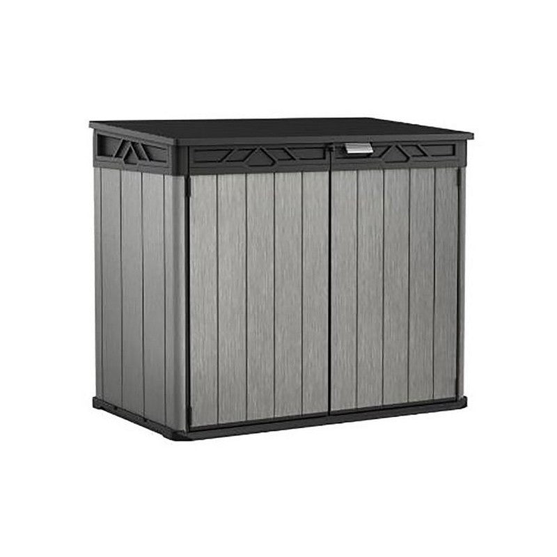 Elite-store portaherramientas duotech de resina pintable gris 141x82x123,5h cm