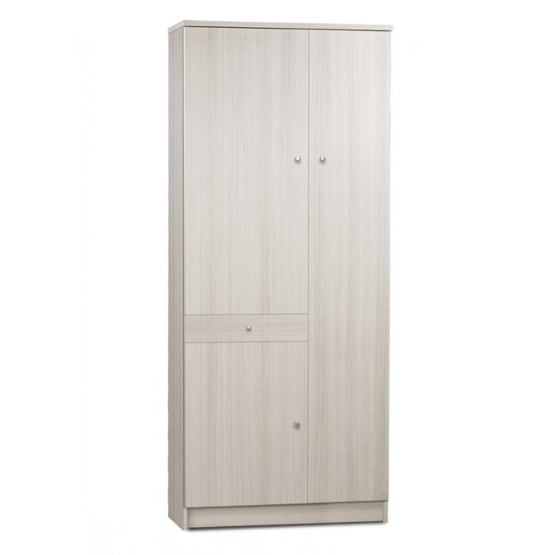 Armario multiusos tres puertas y un cajón Eucalipto 77x34x h183 cm