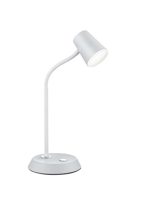 Lámpara de Escritorio LED Regulable y Flexible Narcos White Trio Lighting