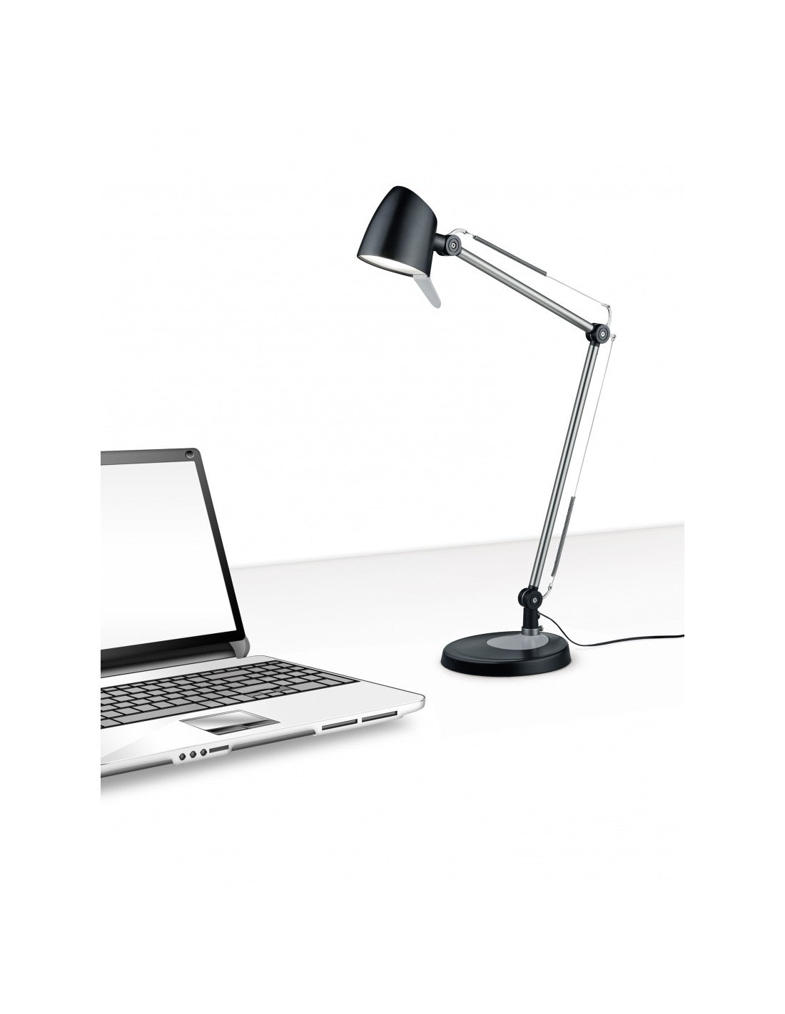 Lámpara de escritorio LED ajustable de 5w en negro Rado Trio Lighting