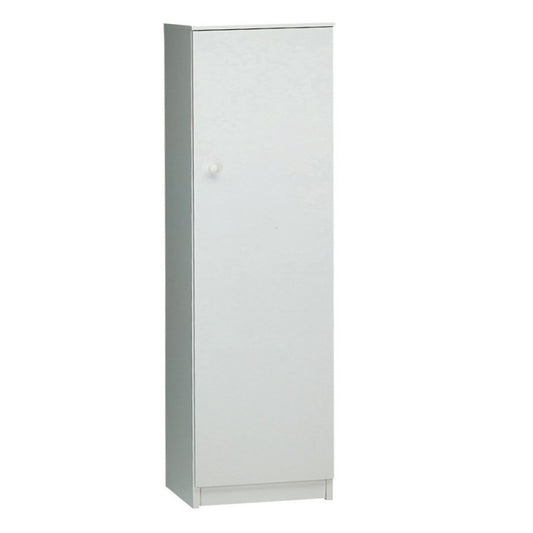 Armario multiusos blanco de una puerta 46x34x h147 cm