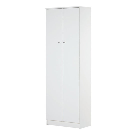 Armario multiusos dos puertas blanco 62x34x h182 cm