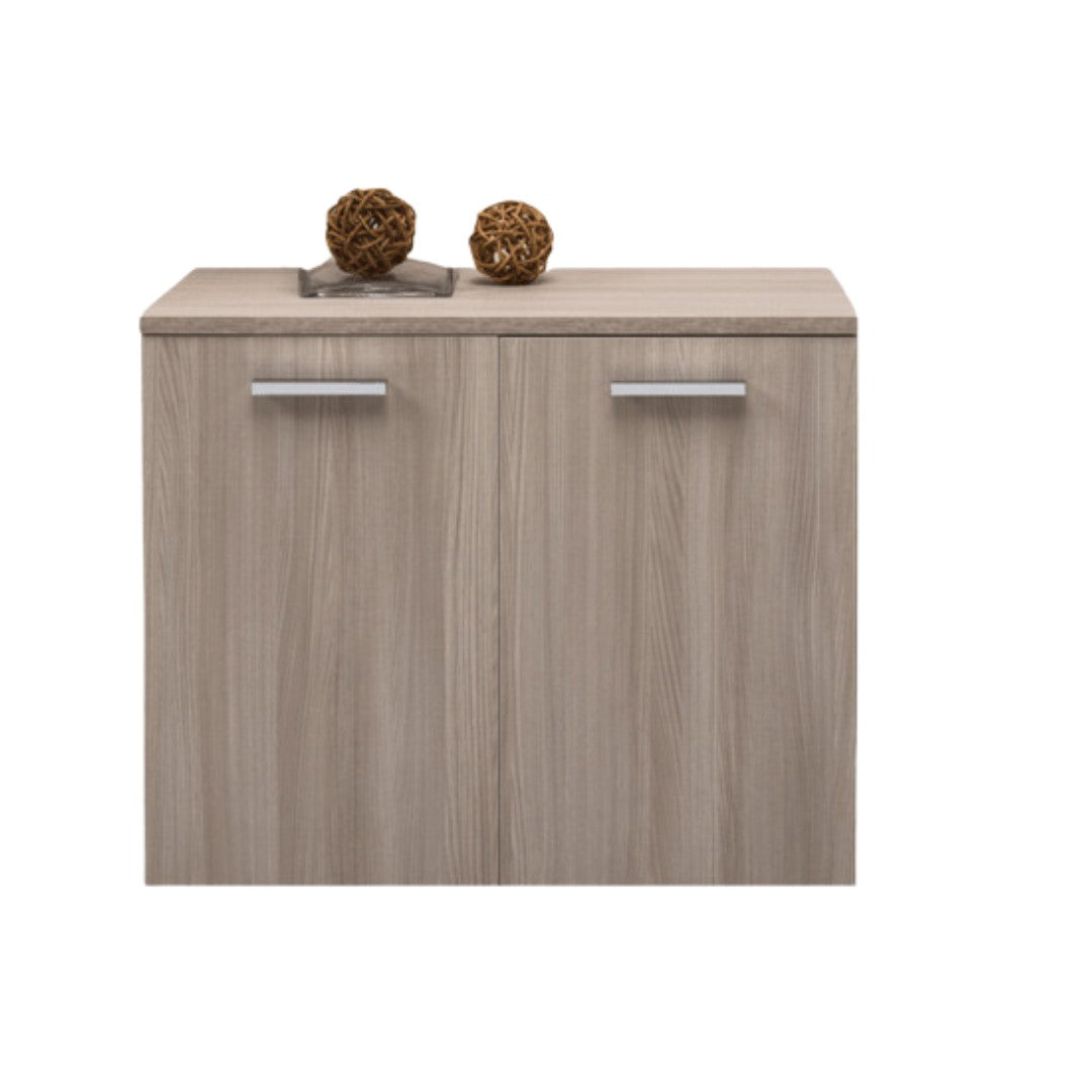 Mueble multiusos en madera melaminada para interior de olmo 90xh80x45 cm