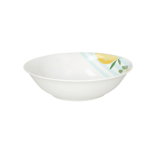 Ensaladera 23 Cm X Alto 6 Cm Panarea Porcelana Amarillo