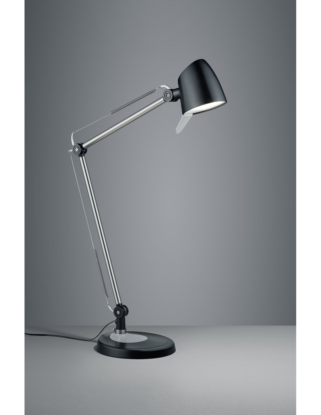 Lámpara de escritorio LED ajustable de 5w en negro Rado Trio Lighting