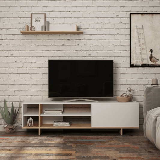 Mueble para TV Stockton de roble blanco