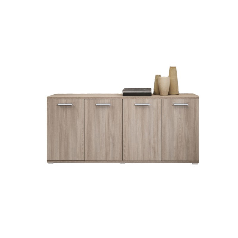 Mueble multiusos en melamina mueble salón madera olmo 180x45xh.80 cm