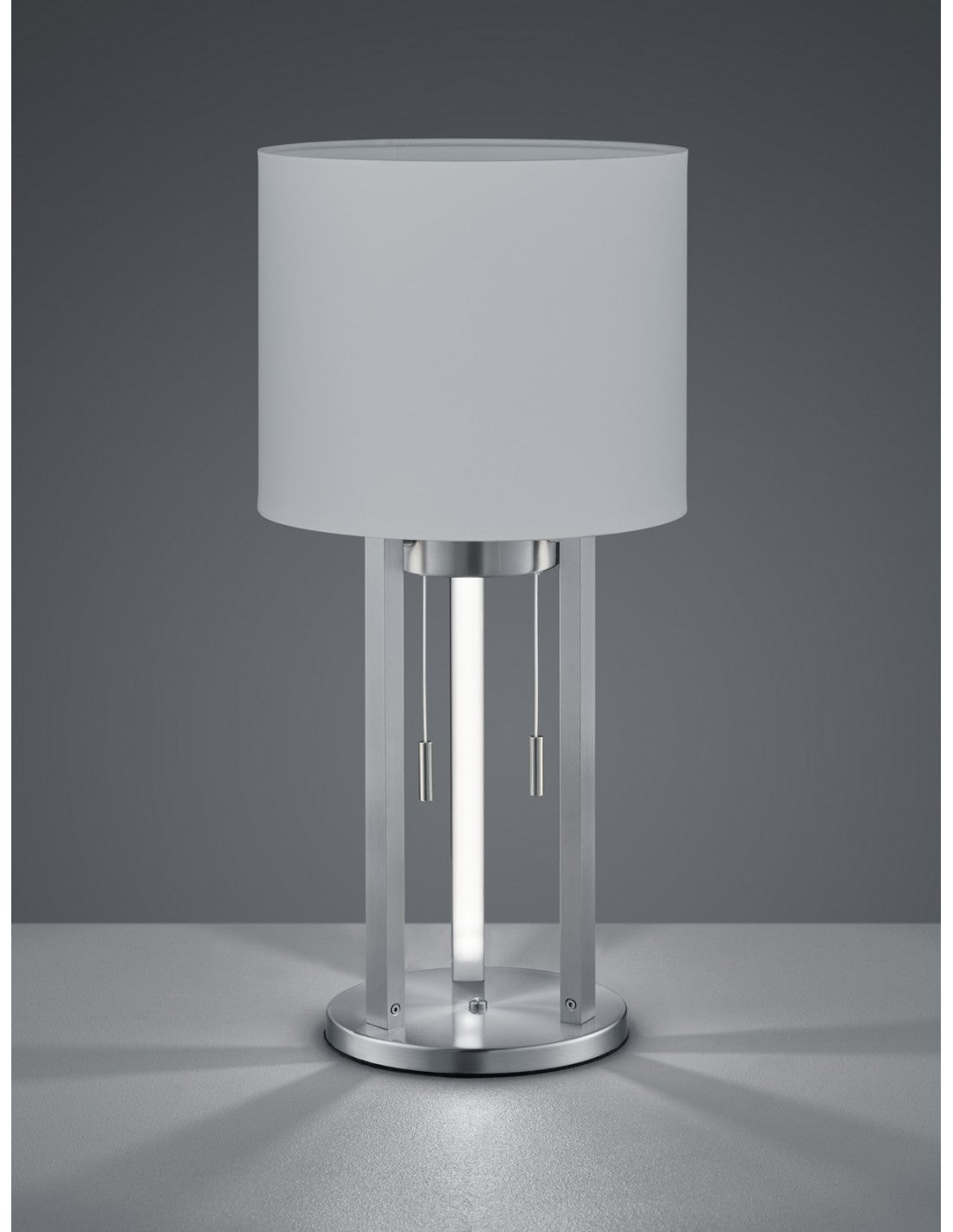 Tandori Sobremesa Níquel Pantalla Blanca Ø25 cm Trio Lighting