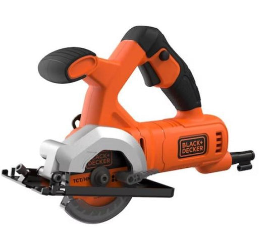 Mini sierra circular Black and Decker 400w 85 mm con dos hojas suministrada Bes510-Qs