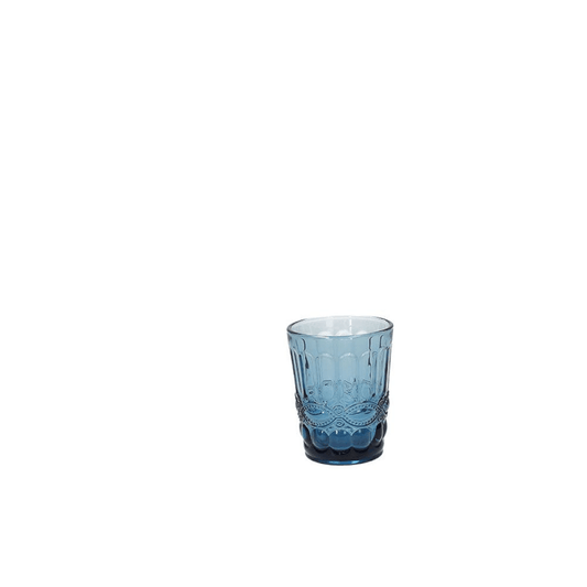 Vaso de cristal azul claro de 230 cc.