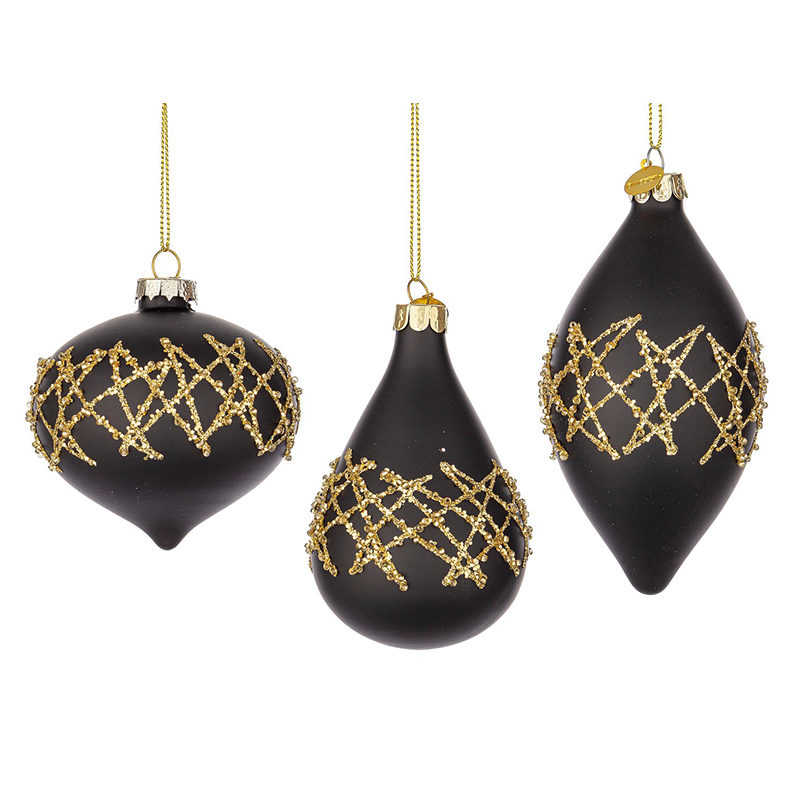 Colgantes de cristal EMBELLISH negro-oro surtido