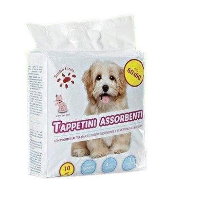 Set de 10 esterillas absorbentes para perros y gatos 60x60