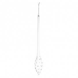 Colgante de cristal transparente Dew DROP 5,5x h40 cm