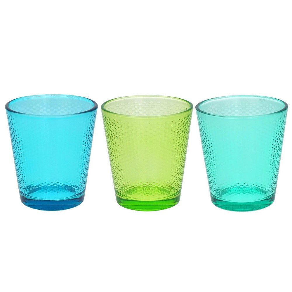 Juego de 3 vasos multicolor de la línea Golf Tognana