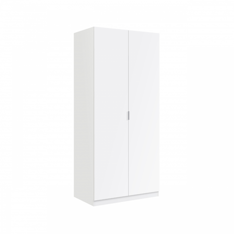 Armario 2 puertas 2 cajones cm. 81 x 52 x 180h Blanco