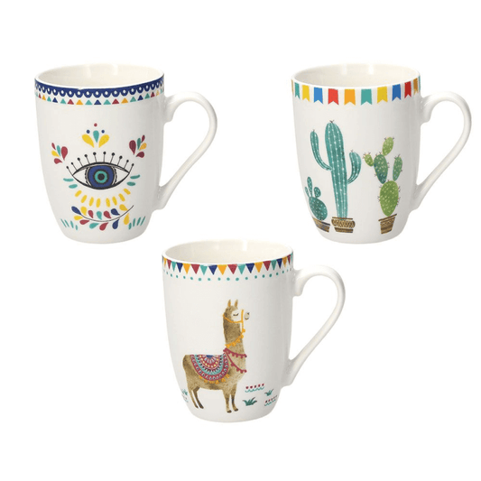 Set 6 uds Taza 330 cc Margarita multicolor